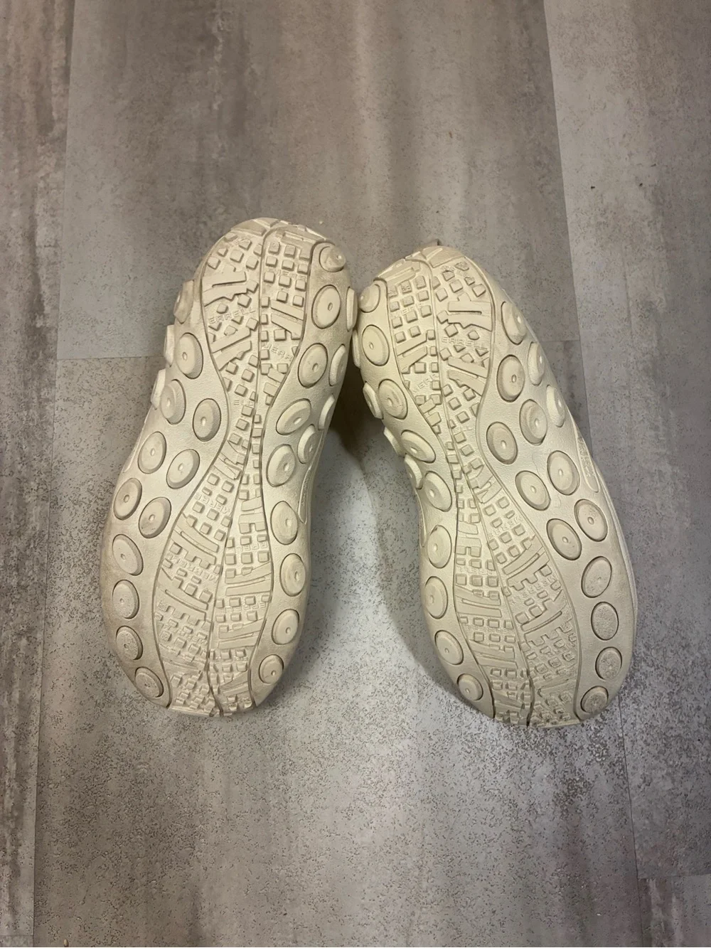 Merrell Slip-On Suede Loafers in Beige